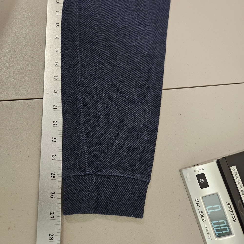 Faherty Brand Mens Legend Herringbone Knit Joggers XL Blue Lounge Pockets Casual - Picture 13 of 14